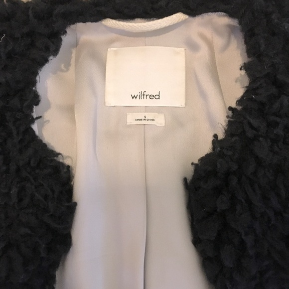 Aritzia - Wilfred black teddy jacket - Picture 2 of 10